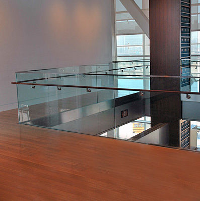 Contemporary Designer Glass Railing