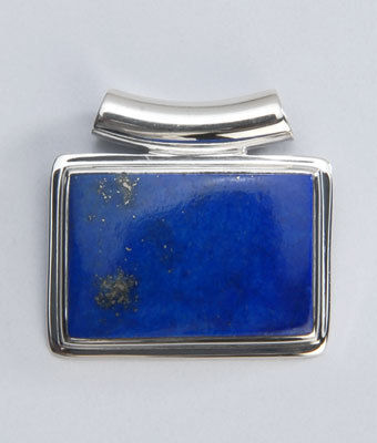 Lapis Lazulli in Outside Silver Tube