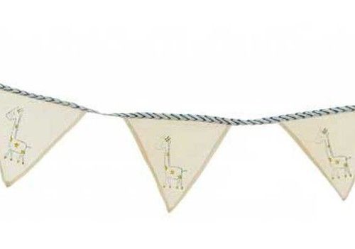 Organic Giraffe Handprinted Bunting