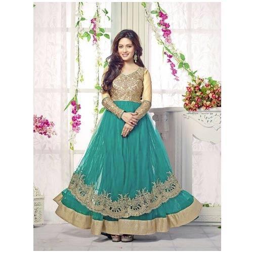 Party Wear Anarkali Suit - Soft Fabric, Elegant Flowing Design | Available in Vibrant Colors, Easy to Wash