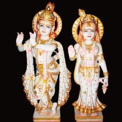 Radha Krishna Marble Statues