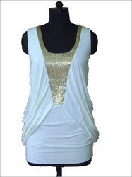 Ladies Cut Sleeve Fancy Top