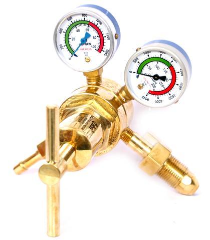 Single Stage High Pressure Regulator - Forged Brass Body, 150 Bar Max Inlet Pressure | Piston Type Diaphragm, Adjustable Working Pressure, Wide Applicability