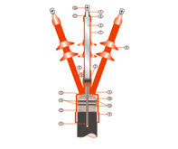 Heat Shrinkable Termination for 3 Core XLPE/EPR/PVC Insulated Cables Upto 12KV