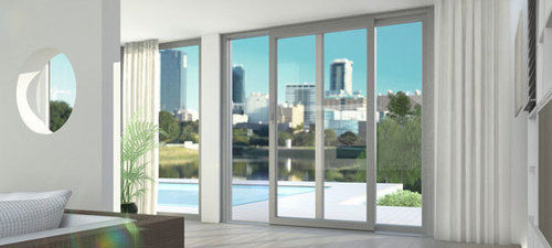 Silver Sliding Door