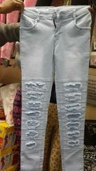 Denim Damaged Ladies Jeans