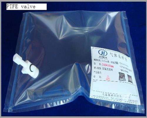 PVF Gas Sampling Bag with PTFE Valve