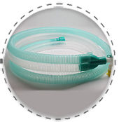 Plain Ventilator Tubing with Fixed Elbow