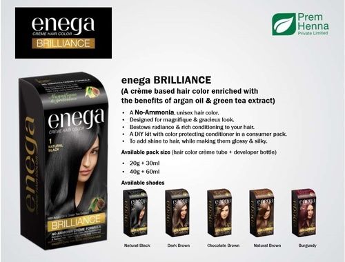 Buy Enega Dark Brown Cream Hair Color 120ML Hair Color Pack Of 3 Online  at Low Prices in India  Amazonin