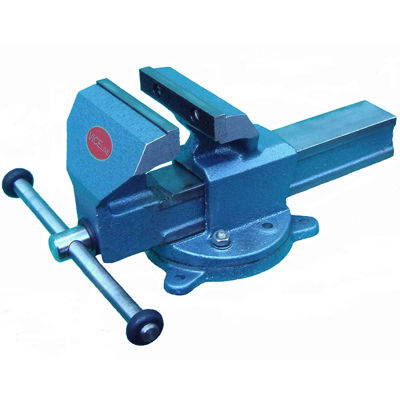 Bench Vices - Hard Iron With ISI Mark | Flat Parallel Jaws, Suitable for Woodworking and Engineering Tasks