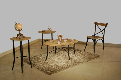  लकड़ी का कॉफी टेबल सेट 