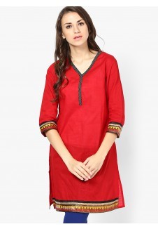 Stylish Design Plain Kurtis