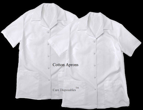 Cotton Apron - Durable Cotton Material, Two Convenient Pockets, Available in Multiple Colors | Perfect Fit for Healthcare Professionals