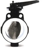 PTFE Lined Butterfly Valve - Corrosion-Resistant Split Body Design, Zero Shaft Leakage with Elastomer Sealing