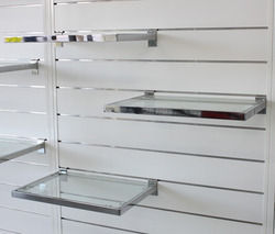 Glass Shelves On Slatwall Panel