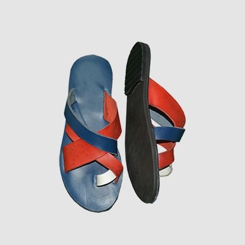 Red And Blue Cross Slippers