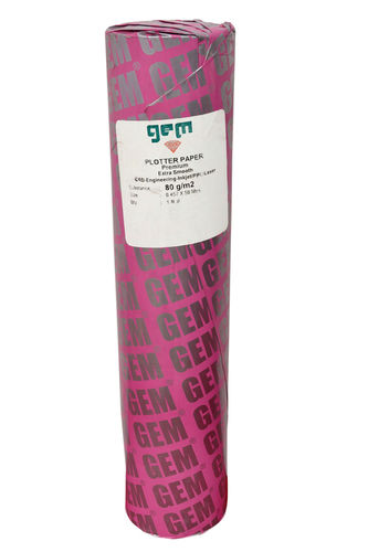 Gem Plotter Paper 24 Inch - 50 Metres - 3 Inch Core