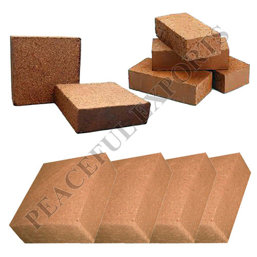 Coir Pith Blocks - 100% Organic Growing Medium, Moisture-Free, Sterilized for Enhanced Aeration and Root Development