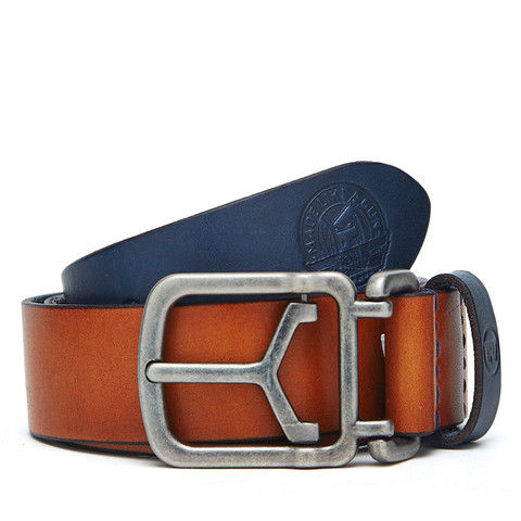 Contrast Coloured Leather Belt