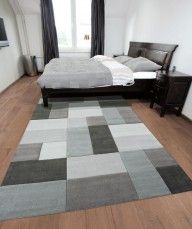 Acrylic Carpets (Black White And Grey)