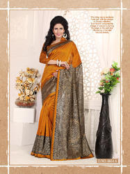 Designer Printed Bhgalpuri Silk Saree