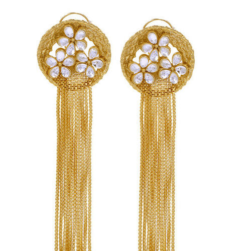 Chandelier Earrings with Kundan