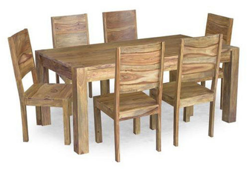 Six Chairs Dining Set in Sheesham Wood