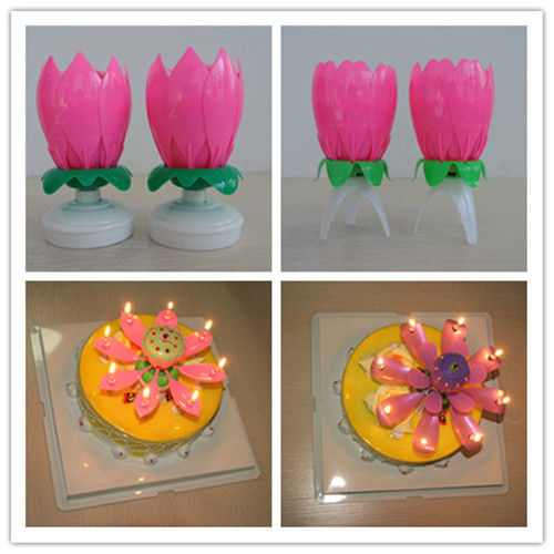 Flower Shape Musical Birthday Candle