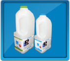 Tru Milk 2L and 1L bottles