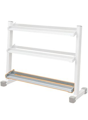 White Dumbbell Rack-4" Attachment