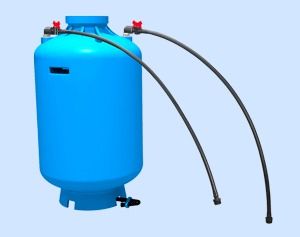 Fertilizer Tank PL - Heavy Duty Lightweight Plastic, 30/60/90 Liter Capacity, Innovative Turbulent Inlet, Fine Filter & Separate Draining Facility, High Pressure Hose Assembly