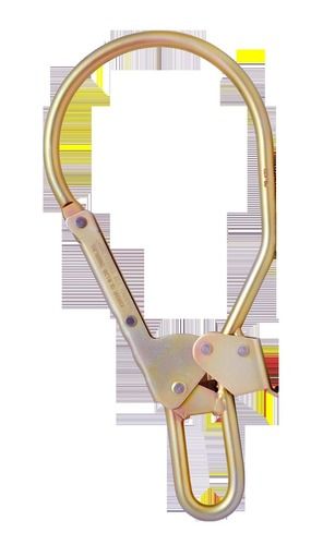 Steel Tower Hook - Alloy Steel, 85 mm Gate Opening, Silver or Golden Yellow Galvanized Finish | EN 362:2004 Class T, 25 kN Minimum Breaking Strength