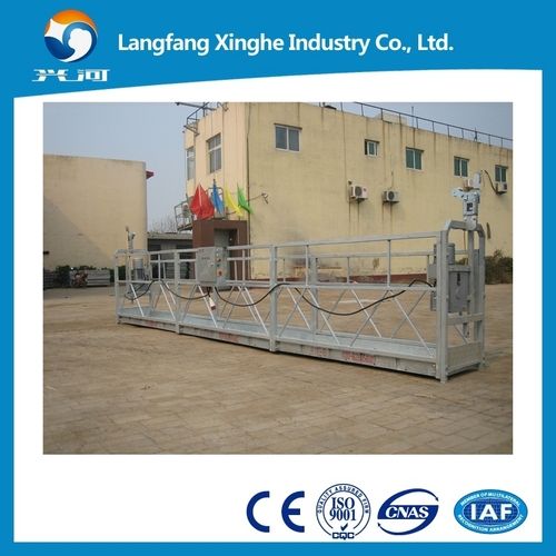 Quick Dry Aluminum Wire Rope Hoist Suspened Platform Zlp800