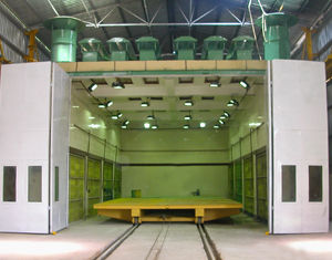 Semi-Down Draft Type Paint Spray Booth