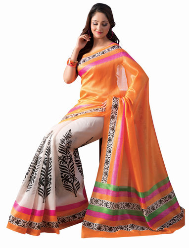 Fancy Silk Saree with blouse With Rich Pallu - Ashika Sarees Ltd - 3696249