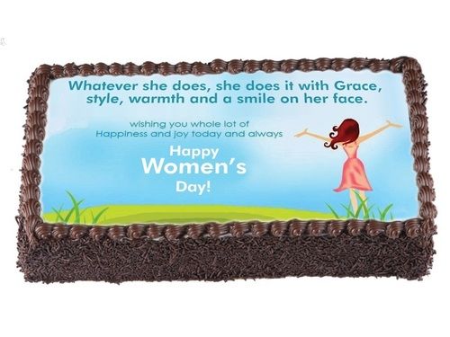 Wool Womens Day Photo Cake