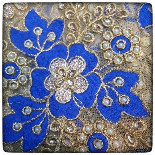 Net Flower Embroidery Fabric