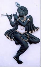 Black Metal Handicraft Krishna Statues