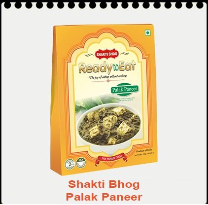 Light In Weight Shakti Bhog Palak Paneer