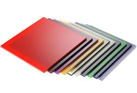 Translucent Square Coloured Acrylic Sheets With Good Impact Resistance Light Transmittance %: Customizable