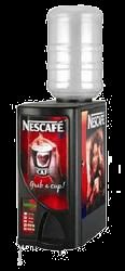 Cream And  Red Nescafe Vending Machine