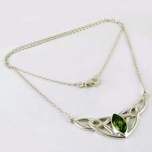 Peridot 925 Sterling Silver Necklace