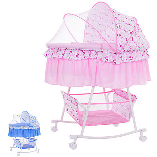Rocking Baby Cradle With Mosquito Net