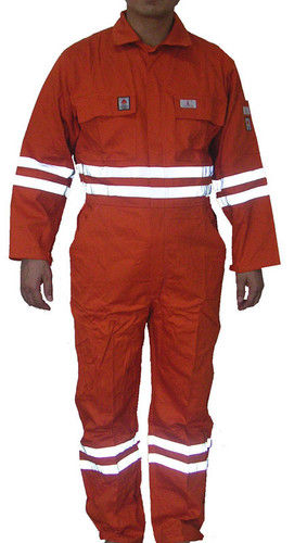 Hi Vis Fire Resistant Working Coverall For Oil And Gas Industrial