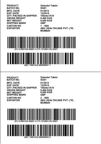 Logistics and Shipping Labels