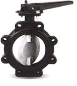 Rubber Lined Butterfly Valve With Lugged Body