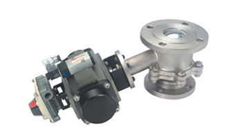 Flush Bottom Ball Valve With Rotary Actuator