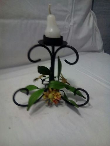 Iron Leaf Candle Stand