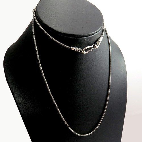 Oxidized Plain Silver 925 Sterling Silver Chains