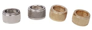 Brass Knurling Nuts (Straight Diamond Knurling)